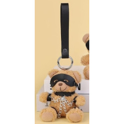 BDSMaster Ours Peluche Porte-Clés Beari Chain Noir